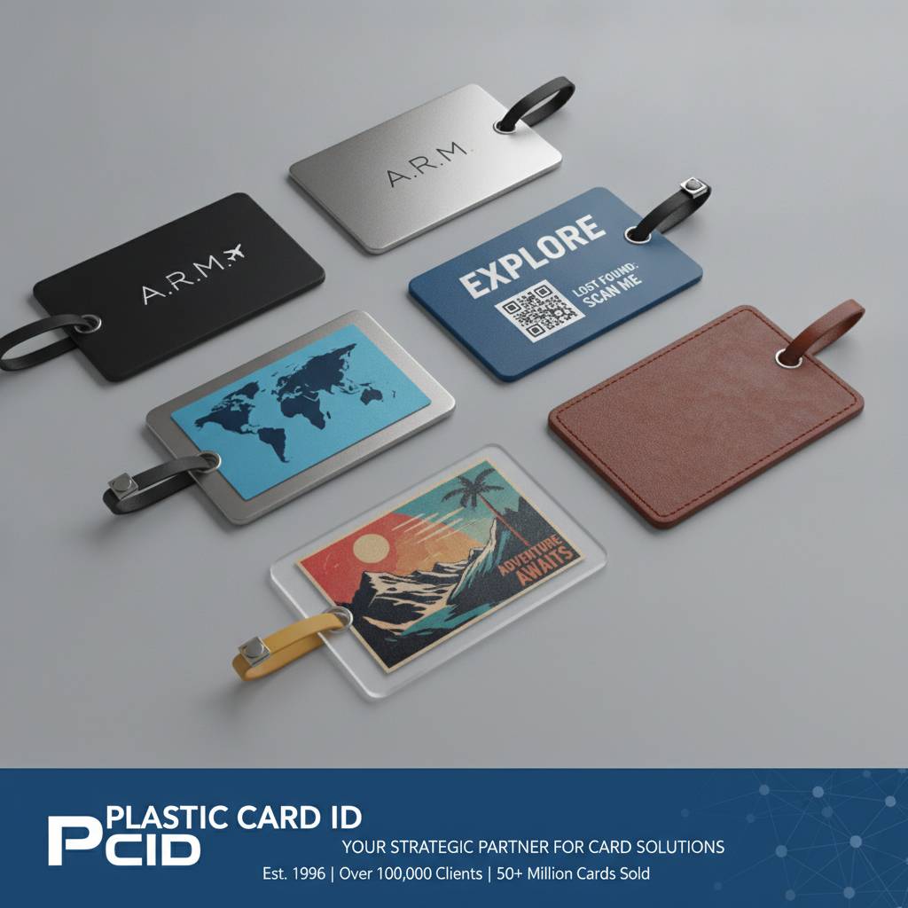 Our Custom Luggage Tag Printing Options and Features
